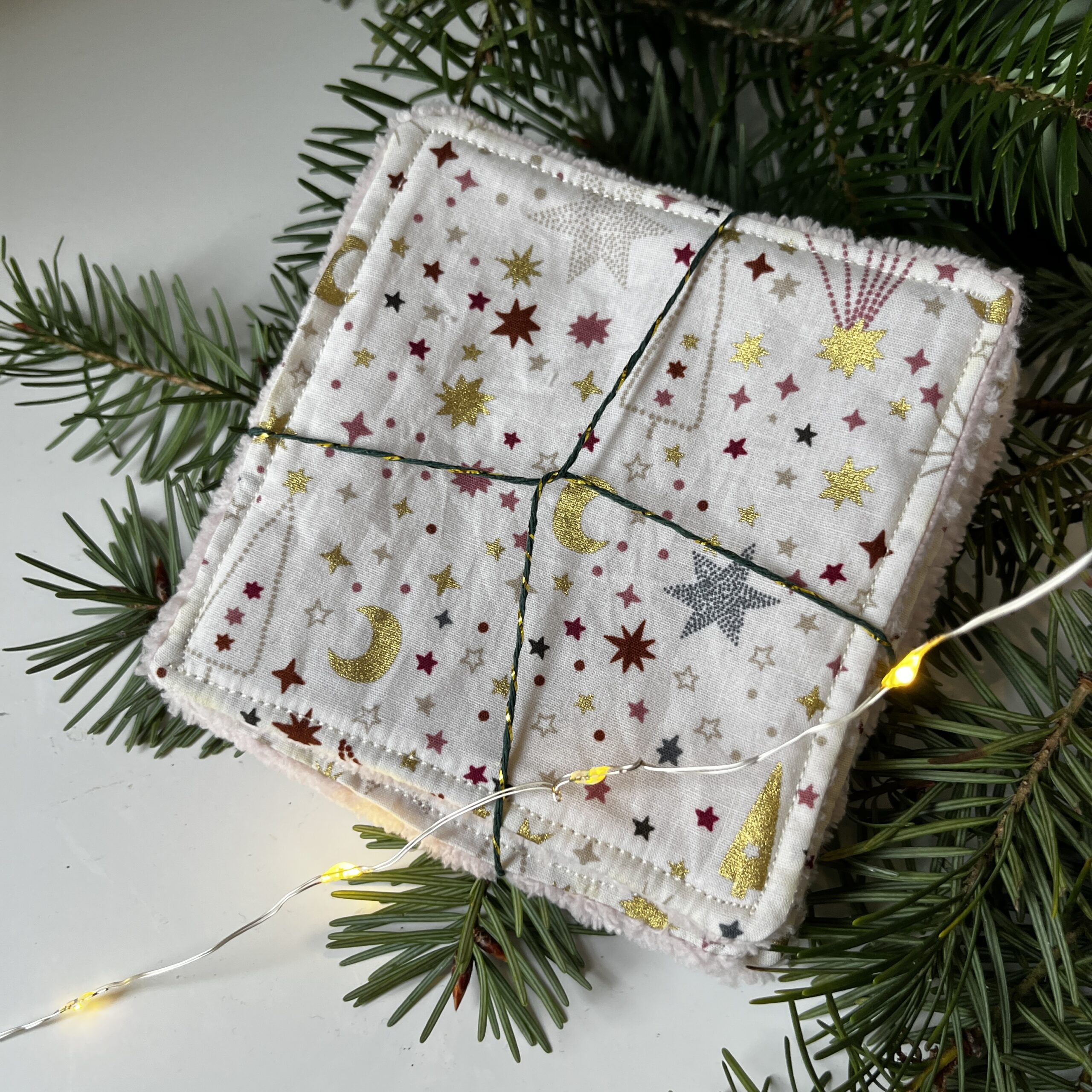 cotons lavables zéro déchet Noël