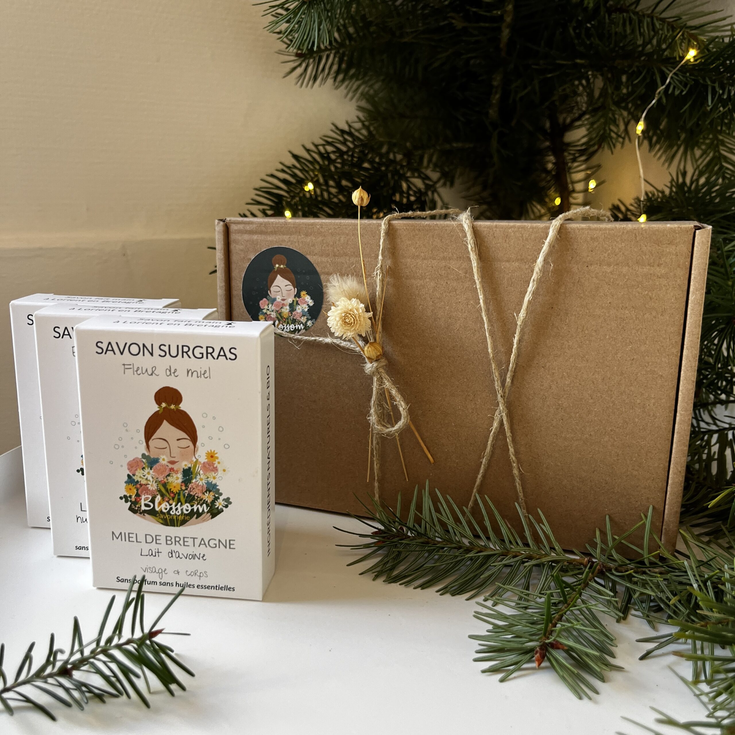 Coffret cadeau savons pour peau sensible ou problèmes de peau