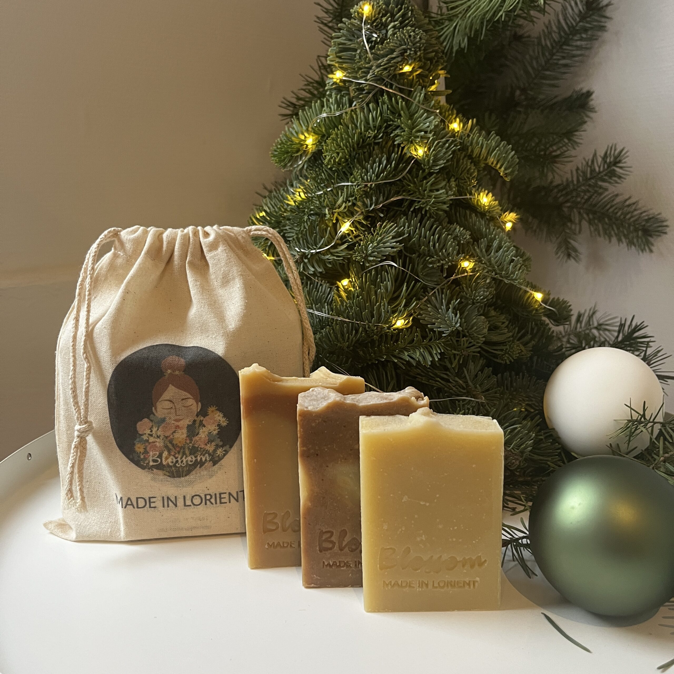 coffret savons artisanaux pour peau sensible sans parfum