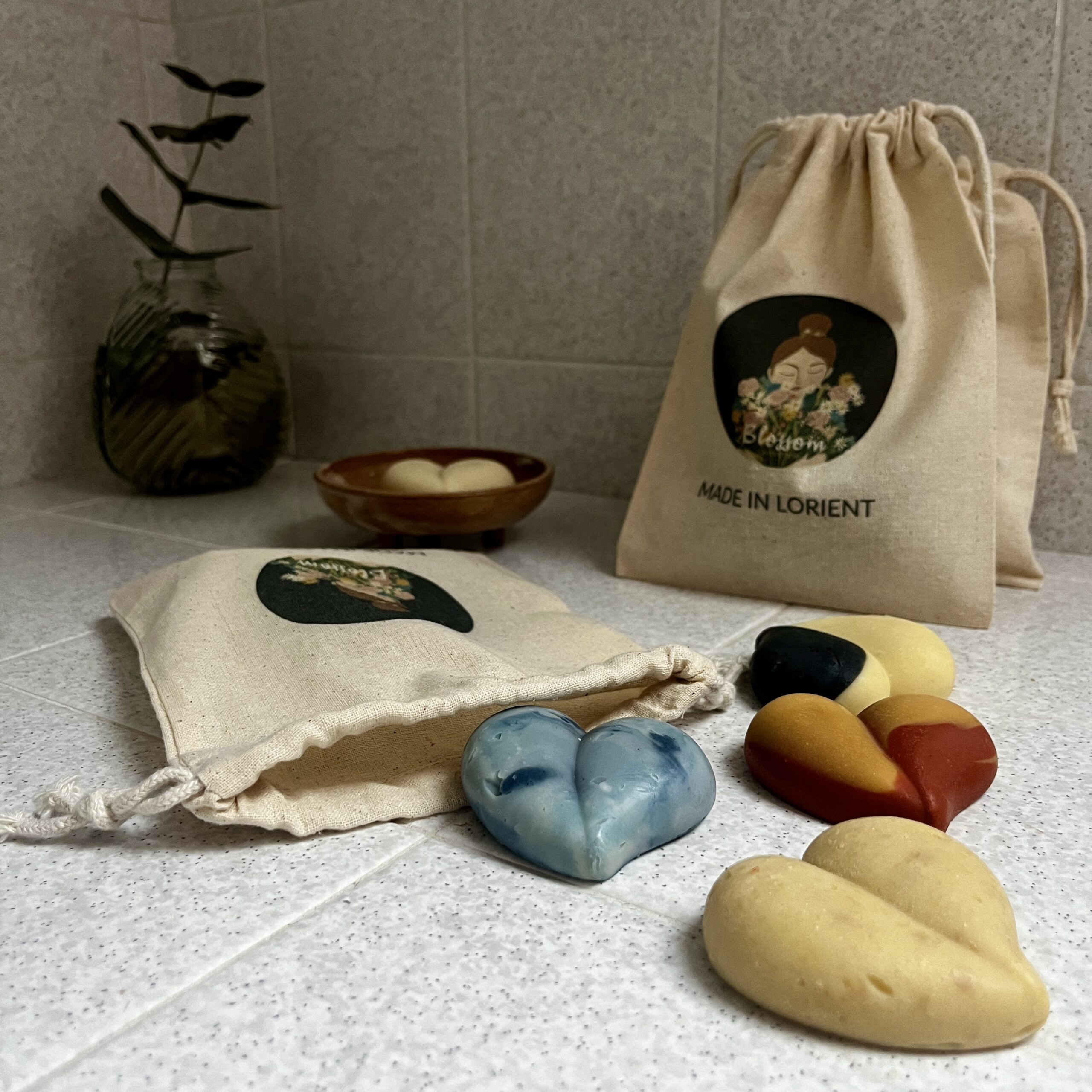 cadeau st valentin coffret cadeau de savons en forme de coeur