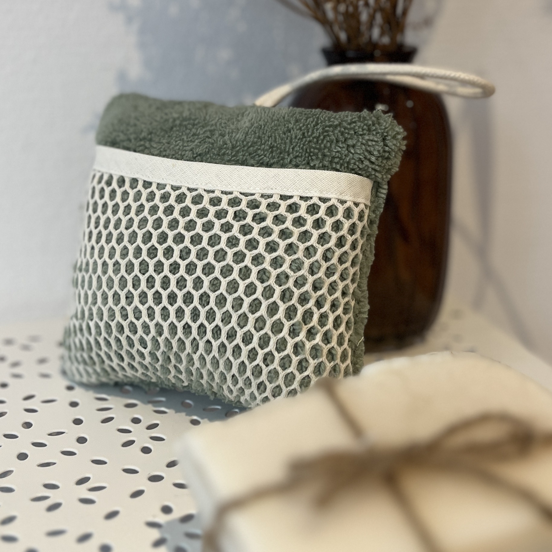 éponge pour chutes de savon ou pour réutiliser les bouts de savon