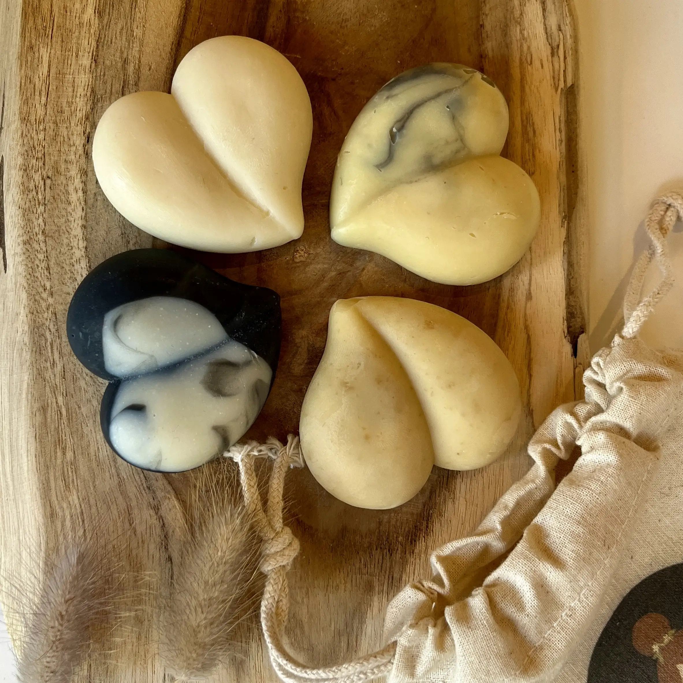 savon en forme de coeur pour mariages et baptêmes en Bretagne