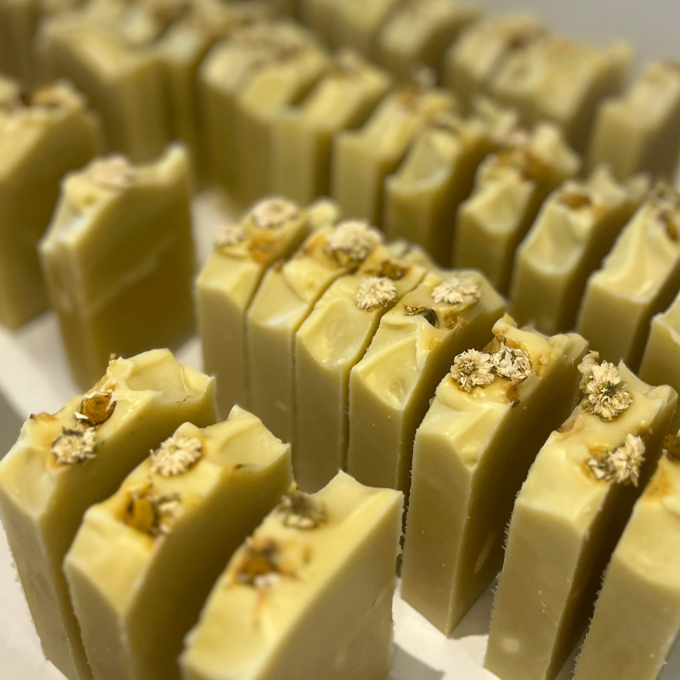 Savon saponifié à froid à la camomille bio