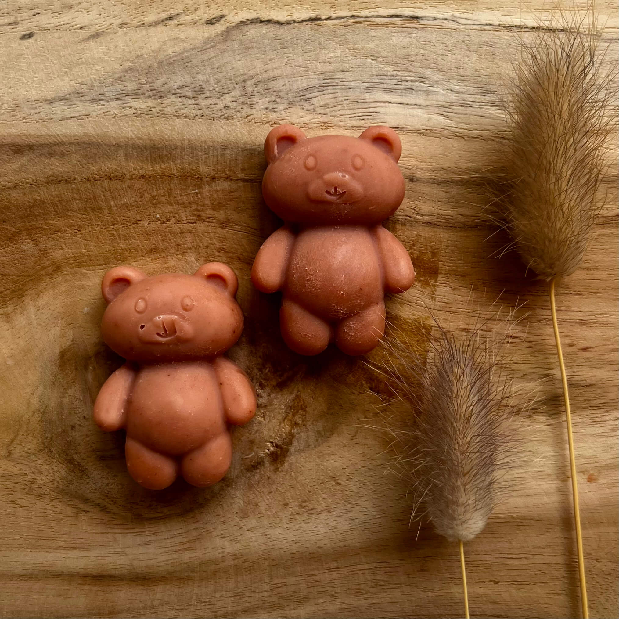 savon rose en nounours pour baptêmes ou mariages