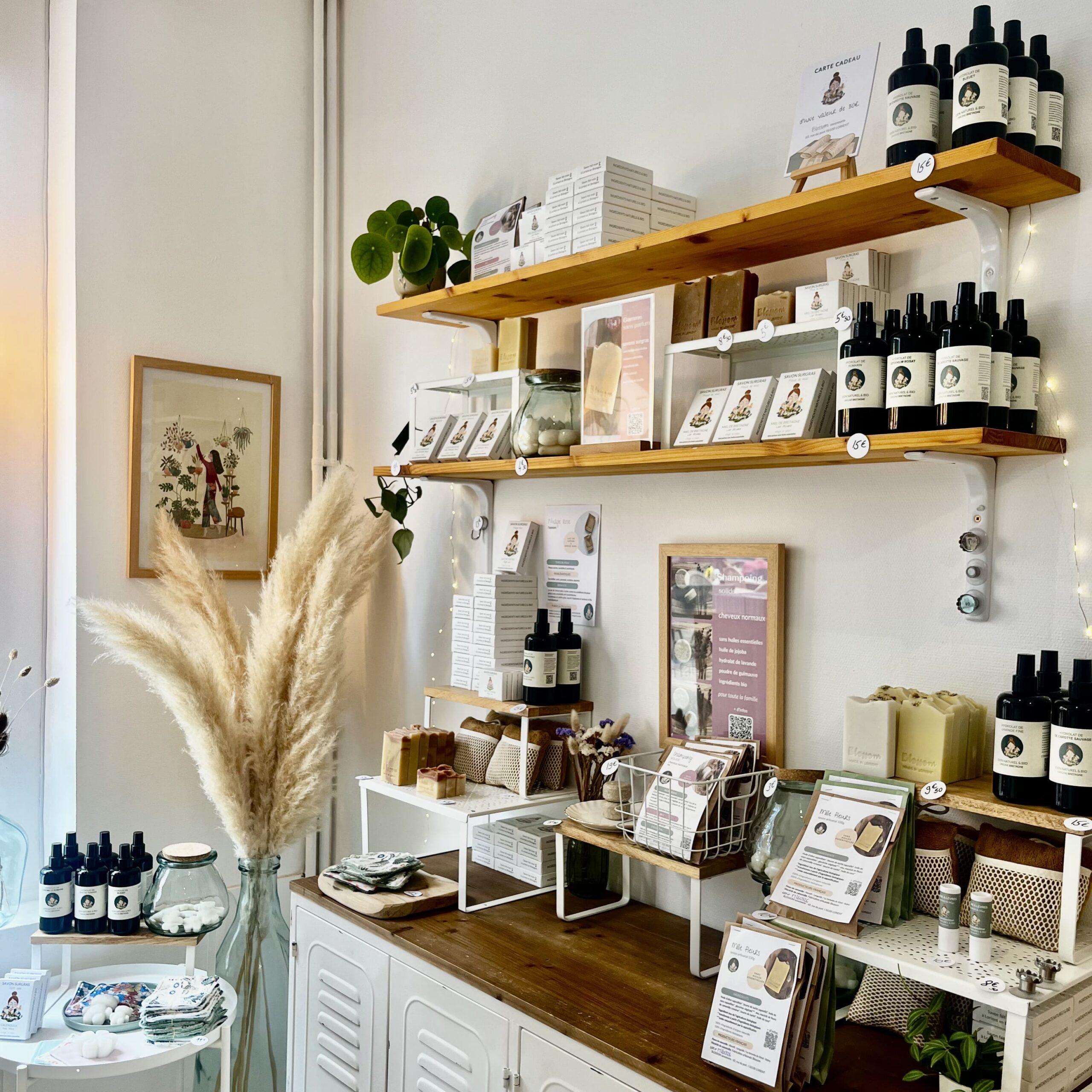boutique de cosmétiques artisanaux et savons ménagers à Lorient.